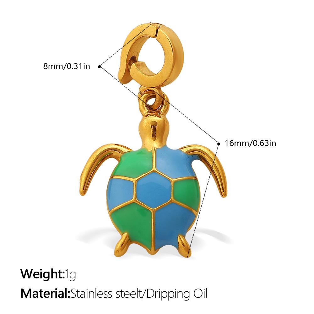 Fashion summer seaside wind DIY castle mushroom multi-element bikini buckle pendant cute enamel accessories
