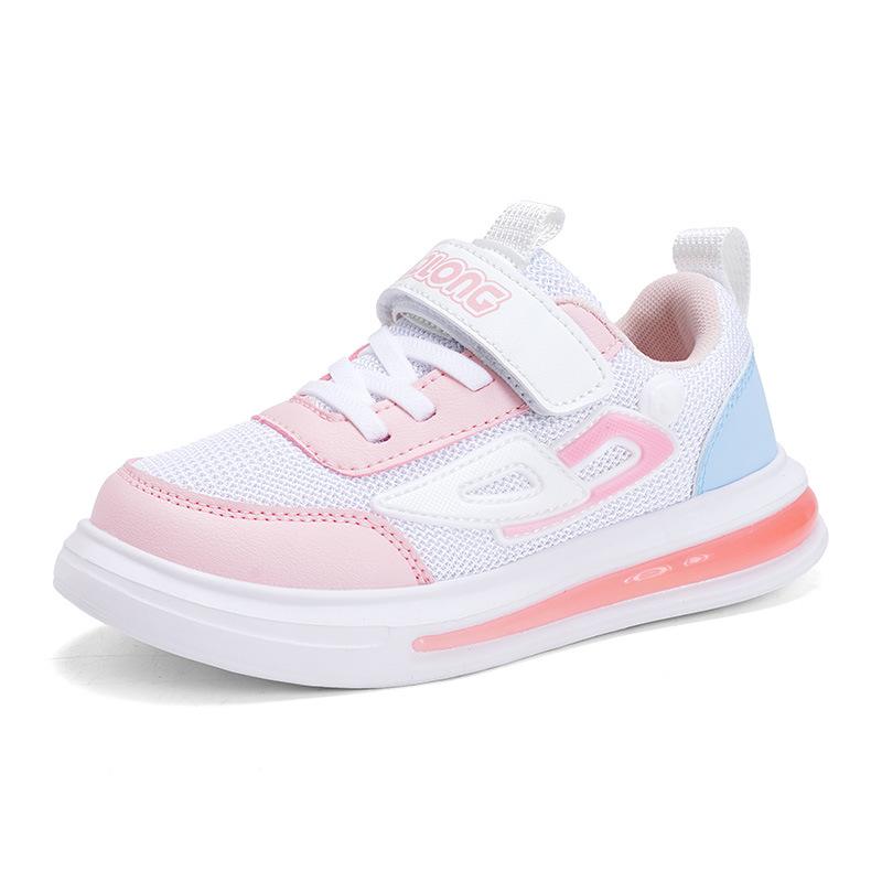 1268 Children's Board Shoes Mesh Sports Shoes Casual Shoes Spring and Summer Low-top Velcro Flat Bottom Breathable Boys and Girls Classmates