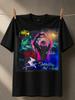 Avicii Graffiti de Neón Collage Con Silueta de Baile Detalle de Perro Y Dulce Amor Mi Letras Unisex Unisex Todas las Camisetas
