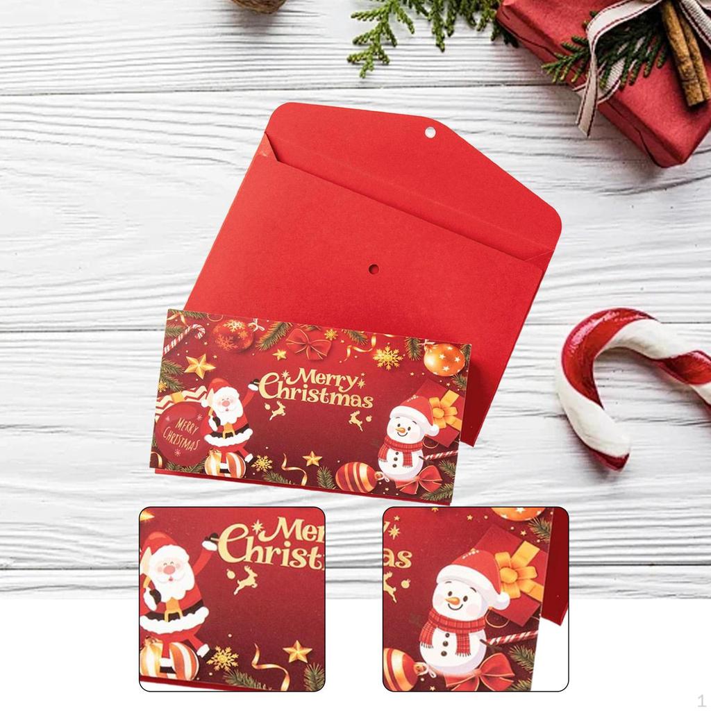 Christmas Moneys Gift Envelope 6 Slots Money Holders for Holiday
