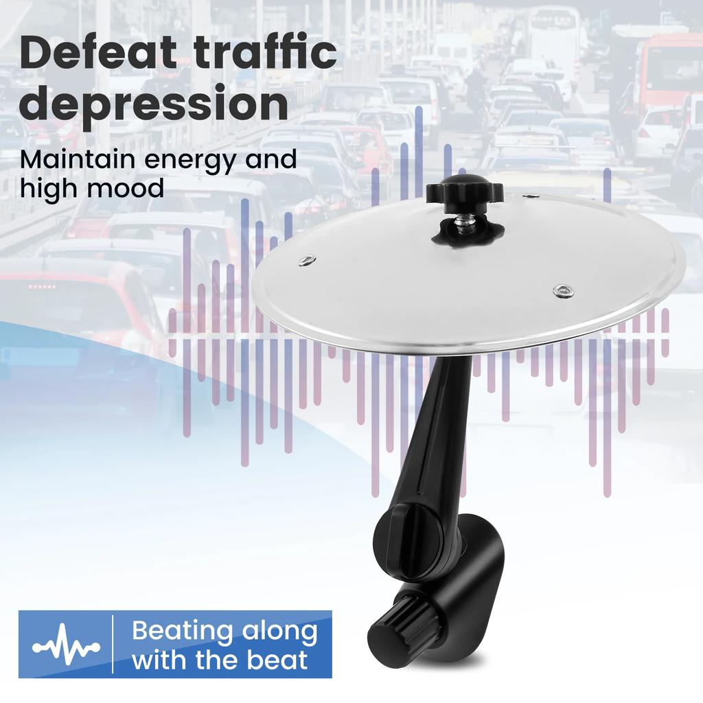 Car Crash Cymbal Fun Air Vent Drum Hand-shooting Cymbals Car Drum Cymbal Air Vent Musical Instrument for Vehicles Music Lovers