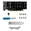 Shock-proof  PCIeX16 To for M.2 M-key NVMEx4 SSD for  Pansion Adapter Card for PC