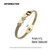 New Love Zircon Gold-plated Stainless Steel Bracelet 18K, High Quality Waterproof Couple Bracelet, Wife Gift