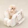 Portable Pet Carrier Bag Cats Dogs Winter Warm Breathable Mesh Striped Shoulder Handheld Travel