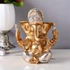 1 st Ljus lyxstil Vardagsrum Entré Dekoration Staty av Rikedomens Gud Elefant