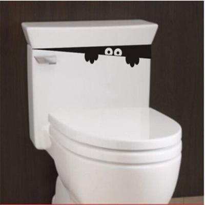 10pcs DIY Funny Peek Monster Toilet Seat Bathroom Wall Sticker Car Decal