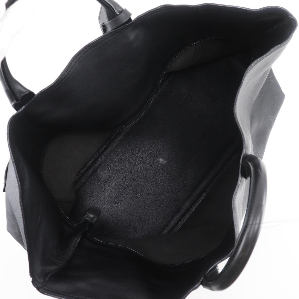 Gucci Boston Bag Black Calfskin Unisex Used