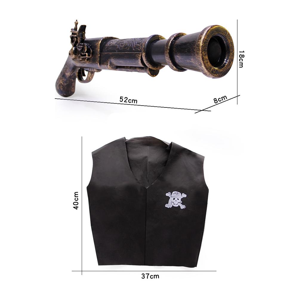 21-teiliges/Set Halloween Piraten Cosplay Set Schwerter Kompasse Dolche Masken Kleidung Hüte Ferngläser