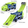 Dinosaur Rail Transport Truck Toy, No Battery, Equipped with 6 Metal Racing Cars, Christmas, Children's Birthday Gifts