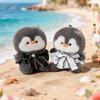 Penguin Family Series Plush Keychain 15cm Faux Mink Fur Cute Pendant Scented Stuffed Animal Bag Charm Removable Outfit for Girls