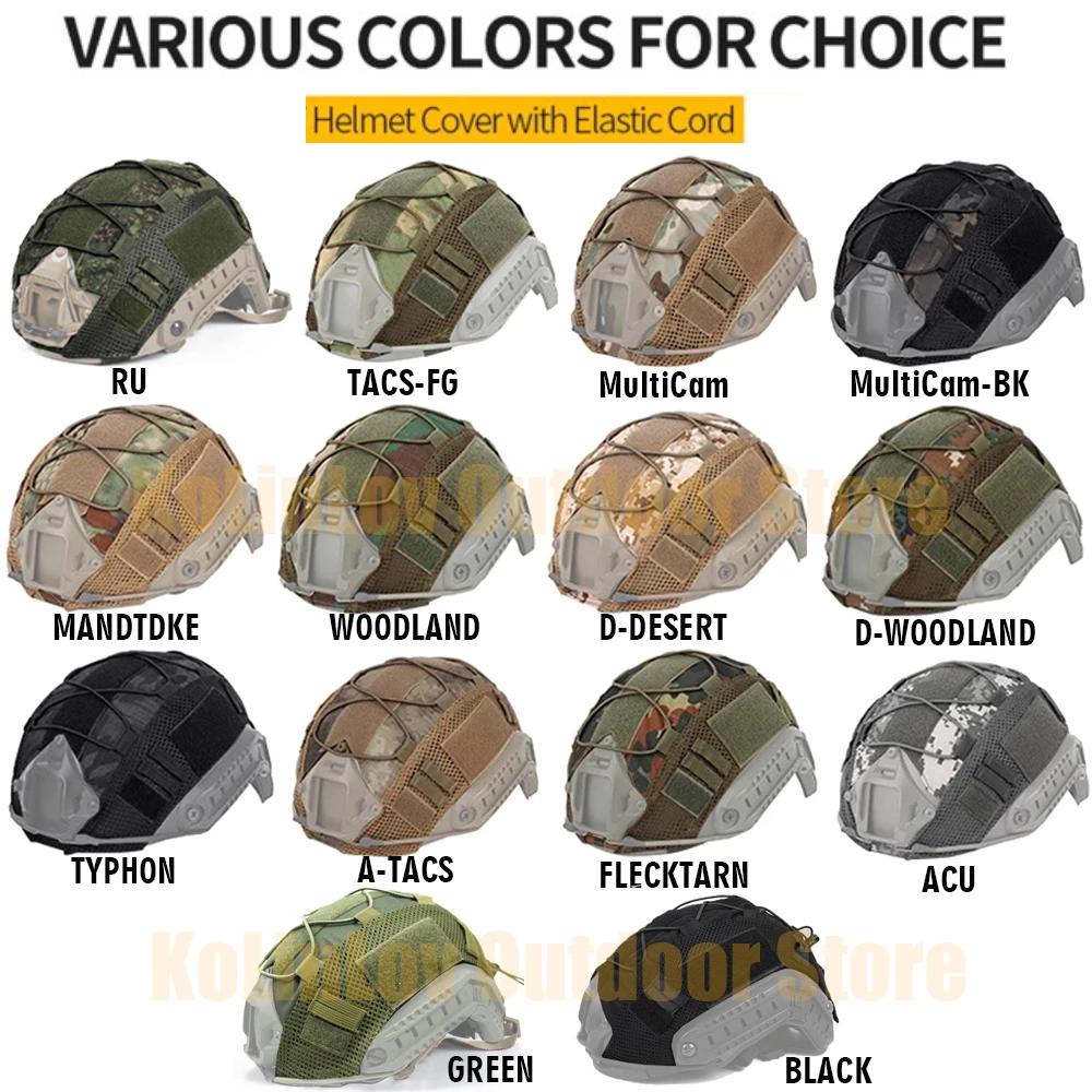 Tarn-Helmbezug für Ops-Core PJ/BJ/MH Fast Helmbezug Militär Jagd CS Wargame Outdoor Sport