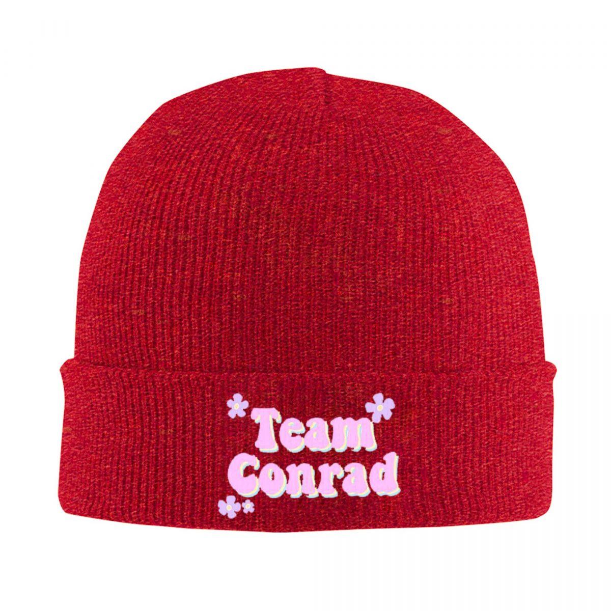 

Team Conrad Logo Warm Knitted Cap Winter Knit Bonnet Hat Skullies Beanies Hip Hop Caps for Unisex One Size