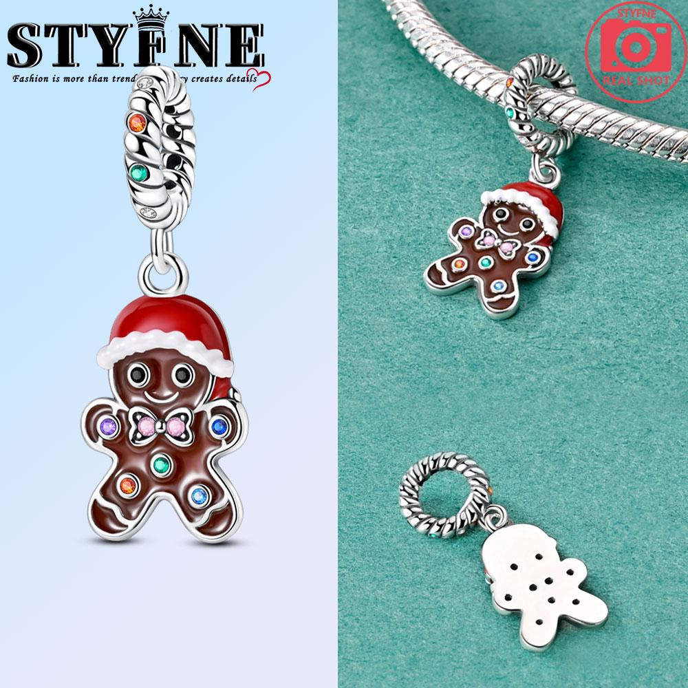 Copper Charms Beads Elk Crystal Tree Christmas Halloween Charm Pendent Fit Original Bracelet Women Jewelry Gift
