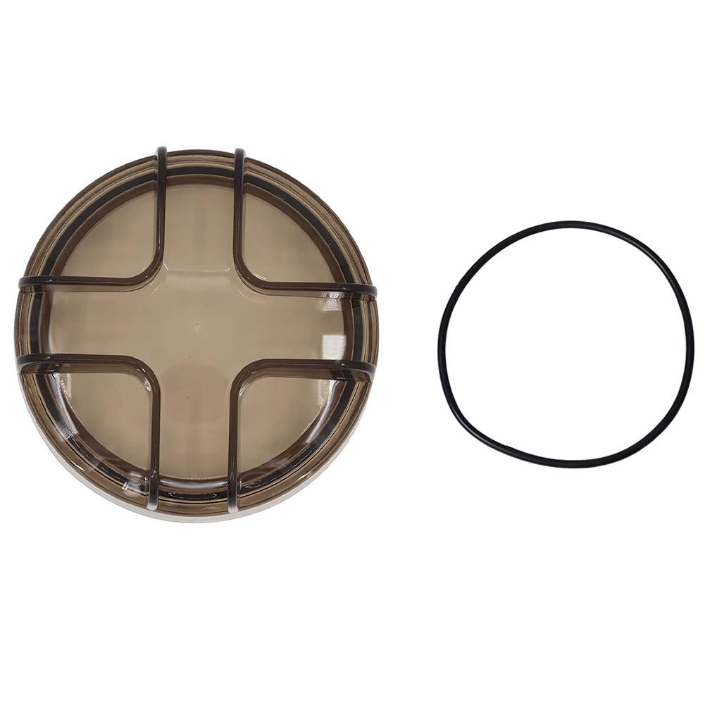 Tampa do filtro de piscina ABS transparente substituição de peça durável DIY