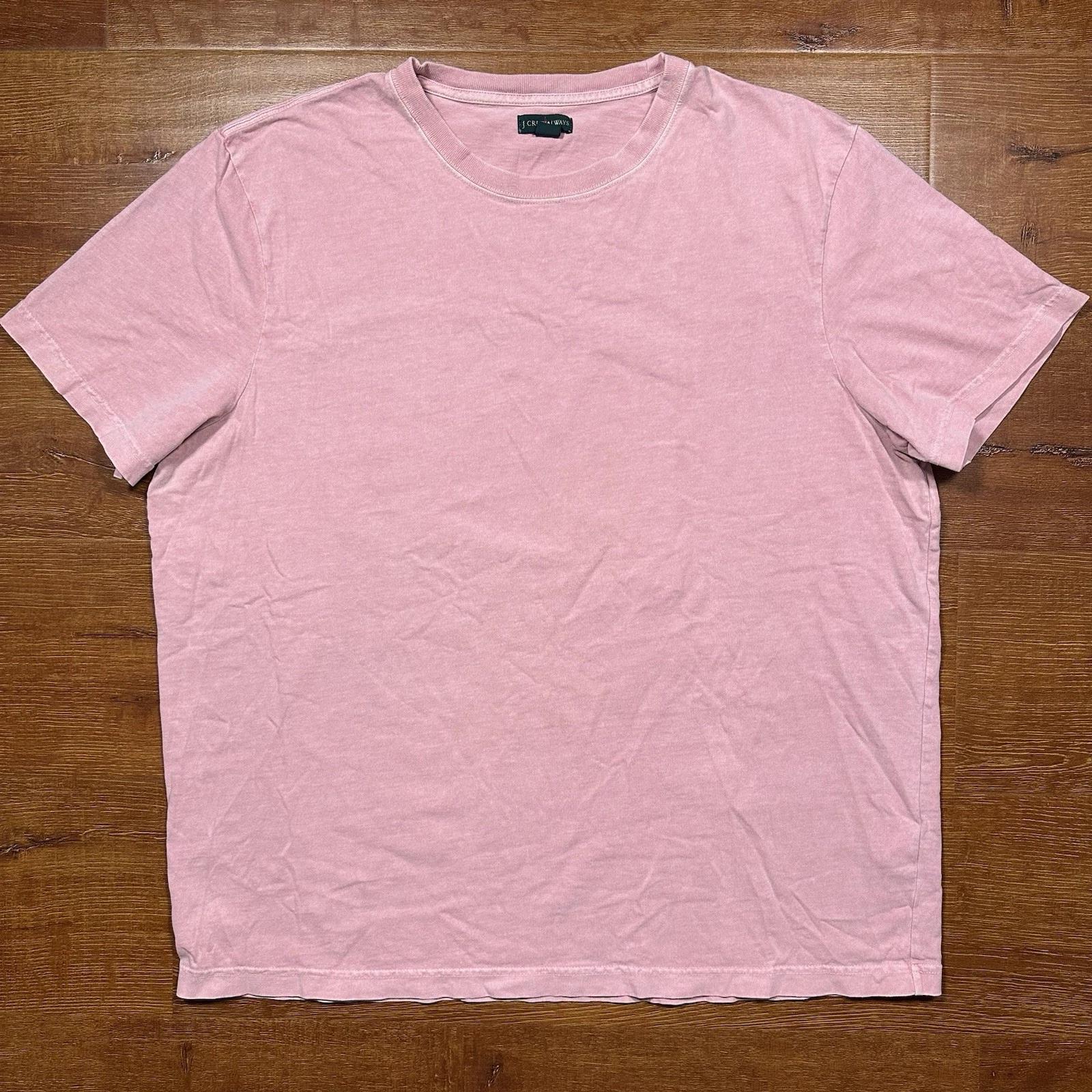 

J Crew Oarsman T Shirt Mens 2XL Pale Pink Short Sleeve Crew Neck Retro Basic 3XL