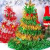 Shiny Tinsel Colorful Poms Christmas Tree Hat Festival Party Supplies Role-Playing Costume Hat Christmas Themed Hats Photo Props