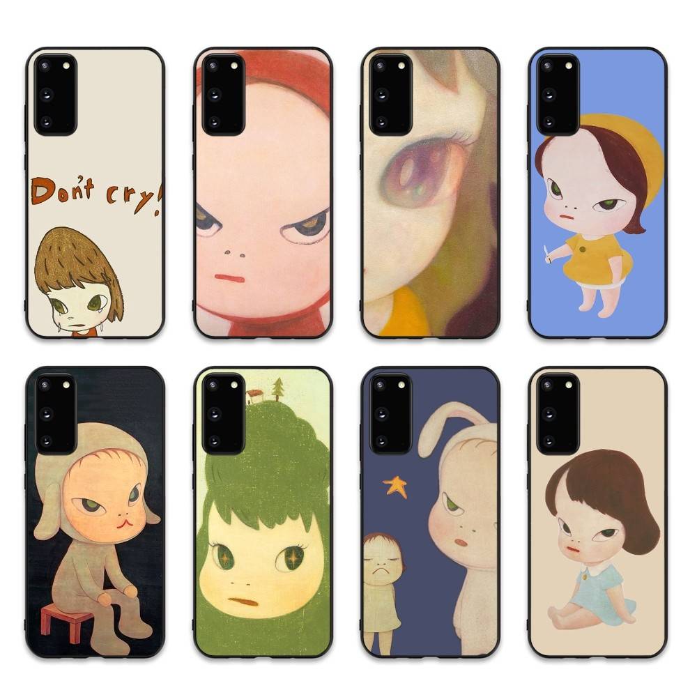 Contemporary Art Yoshitomo Nara Phone Case For Samsung S 24 Fe 25 Ultra Plus 20 Lite 21 30 22 23 24 22 Ultra 5G Fundas