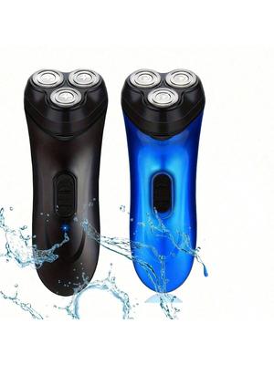 Electric Shaver 3D Floating Razor Washable Rechargeable Electric Razor Triple Blade Beard Trimmer Whole Body Wash USB Travel Cha