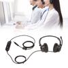 Telephone Headset Volume Adjustment Microphone Mute USB Binaural Customer Service Headset for Telema