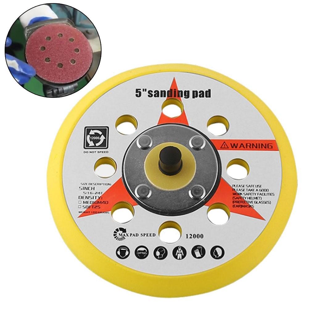 1* Backing Pad 125mm 1pc 5inch/125mm Diameter 8holes