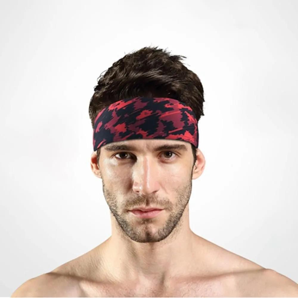 Headtie High-stretch Sweat-absorbing Hairband Sweatband Exercise Hairband Anti-sweat Headband CAMO