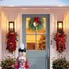 Festive Wreath Holiday Wreath Festive Christmas Pine Wreath with Bell Bow for Front Door Mantel Decor for Holiday for Christmas