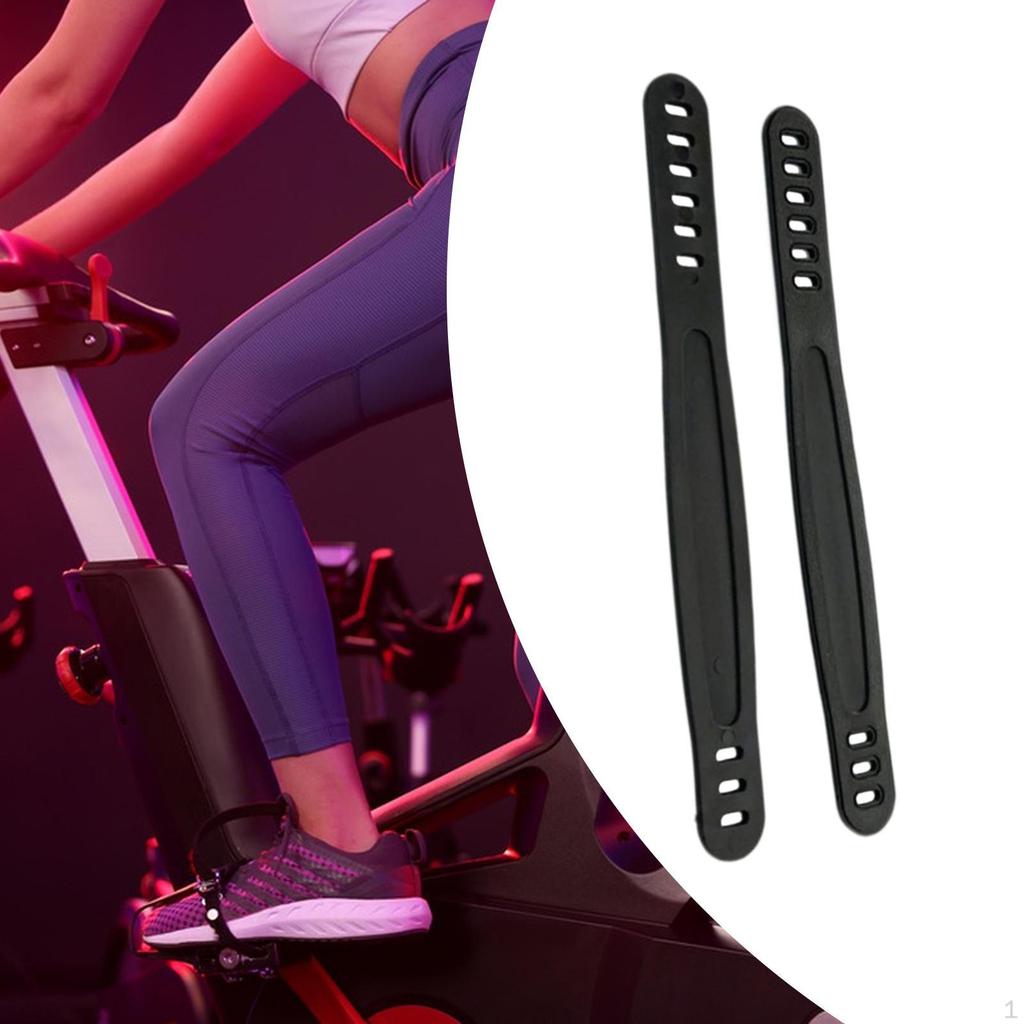 2 Stück Heimtrainer-Pedalriemen Verstellbare Länge Fixierbänder für Heim-Fitnessstudio-Training