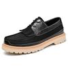 Chaussures en cuir pour hommes, style décontracté, à lacets, style oxford