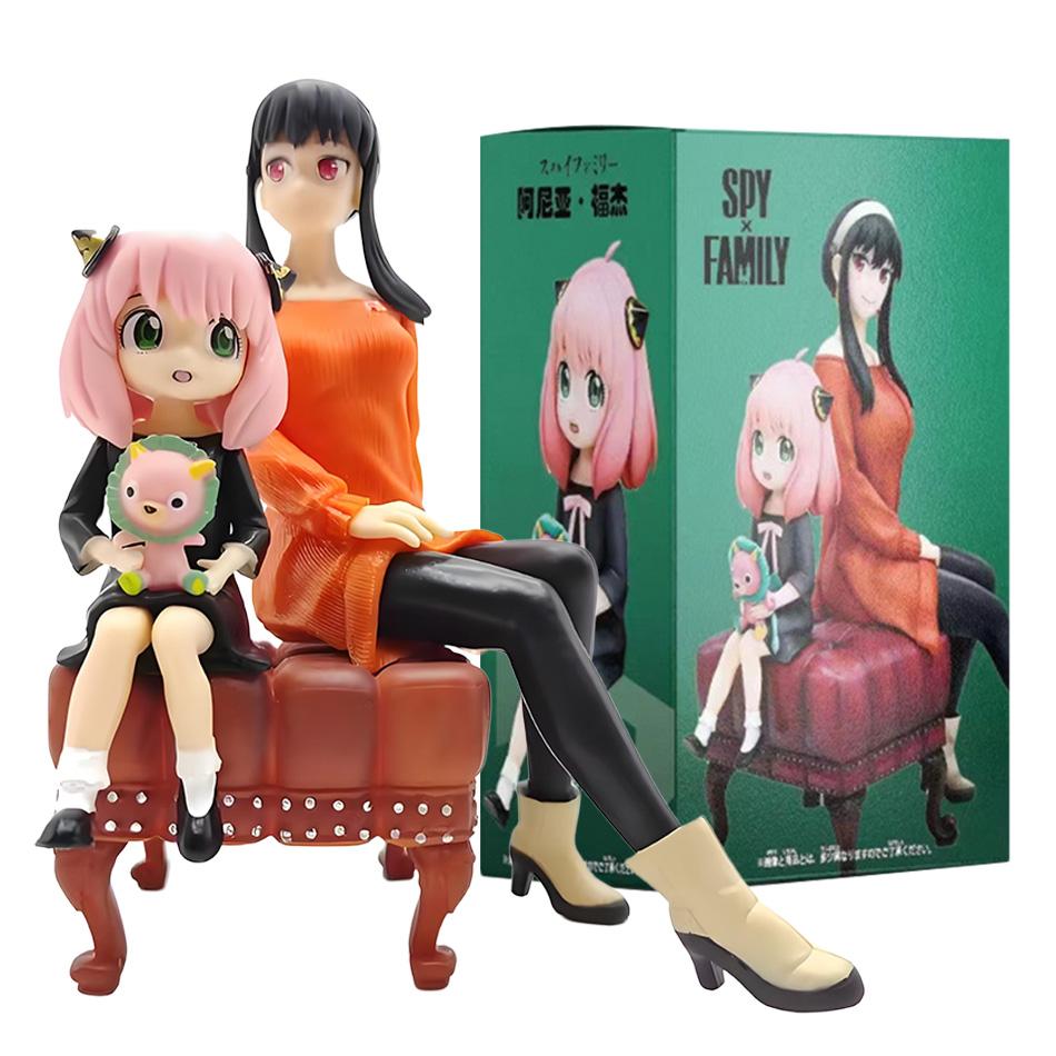 Yor Forger & Anya Forger With Sofa Animation Action Figure Colletion PVC Model Doll Toys