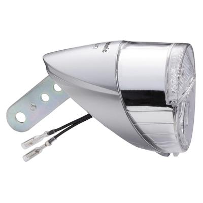 LED Hub Dynamo Compatible with and Hub Light, 1-Wire 2-Wire Dynamos, Silver, NSKL142-S