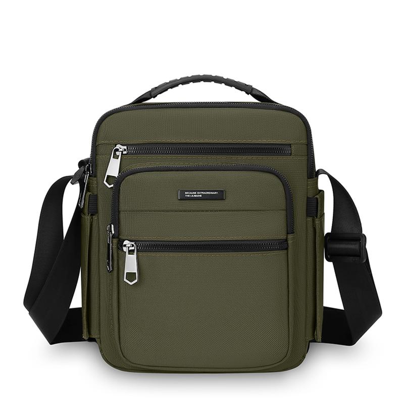 Men's Business Handbag Multi-Layer Large Capacity Shoulder Crossbody Bag