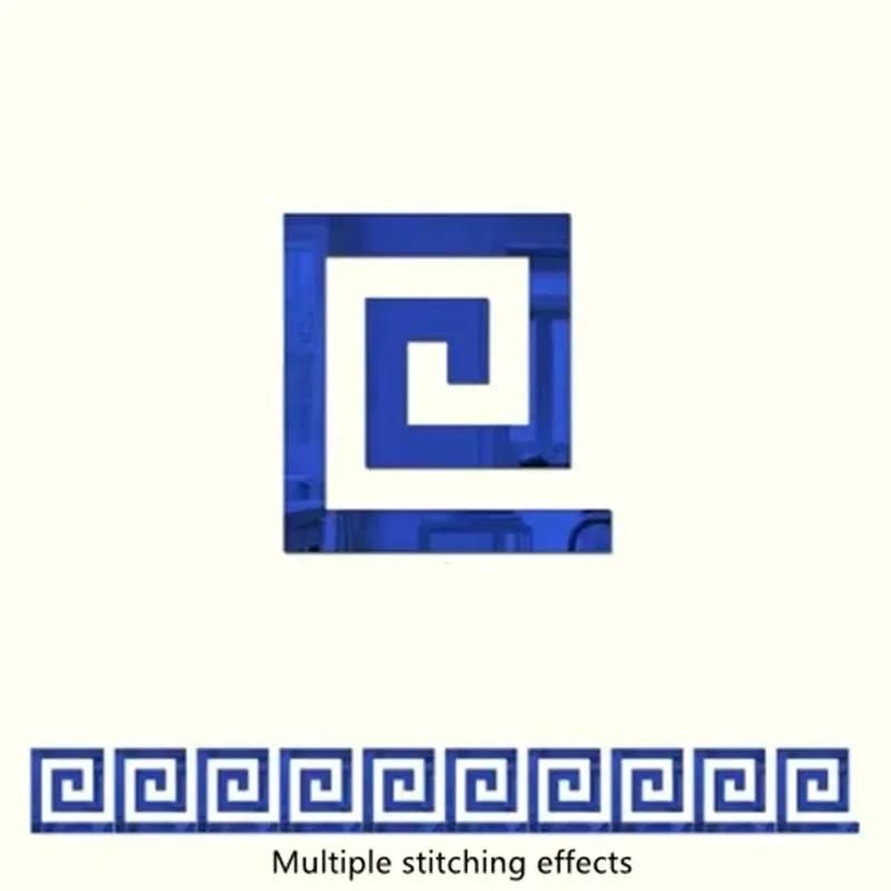 Panneaux Muraux Miroir Acrylique Autocollants - Bordure Adhésive Peel&Stick pour Bord de Salon Chambre, Décoration Architecturale pour la Maison