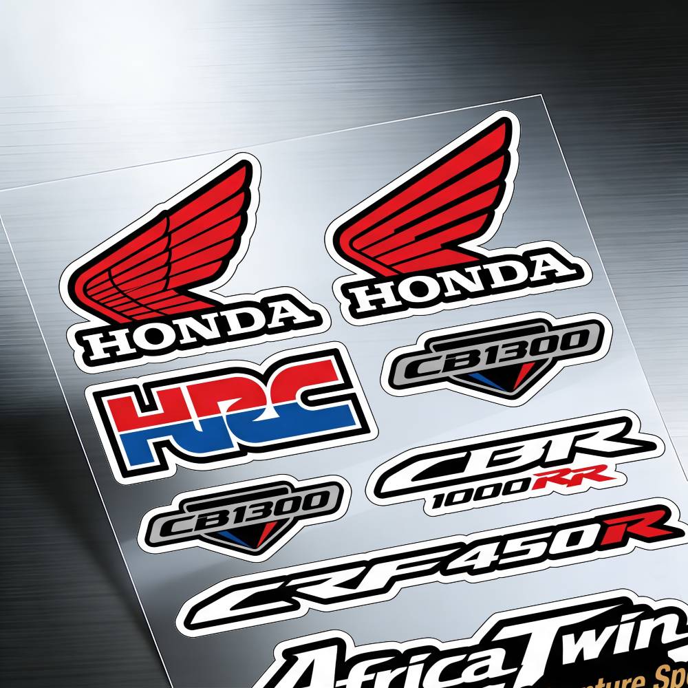 CNZ1 FOR HONDA MUGEN TYPE R VTEC Waterproof Reflective Motorbike Stickers Easy Peel Removable Decals for Motorcycle Car