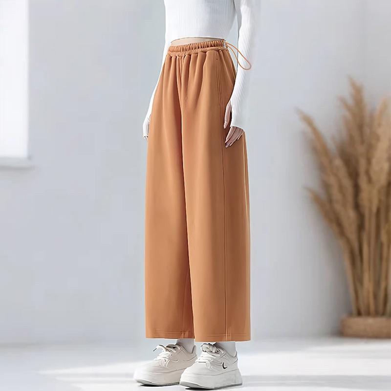 Spring Fashion Maternity Wide-Leg Cropped Pants 2XL