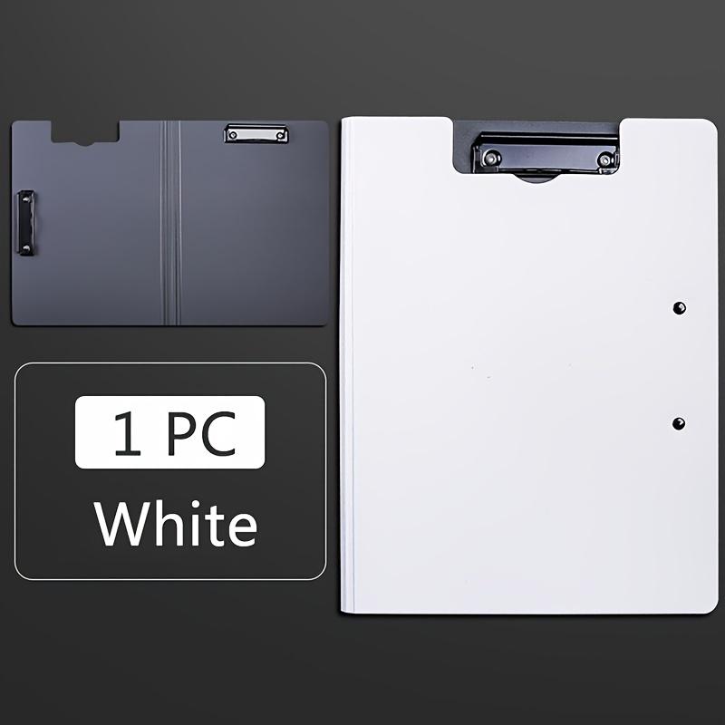1PC A4 Folder, Tablet, Sticky Note Clip, Double Clip, Test Paper Storage Box, School Supplies, Office Stationery. белый