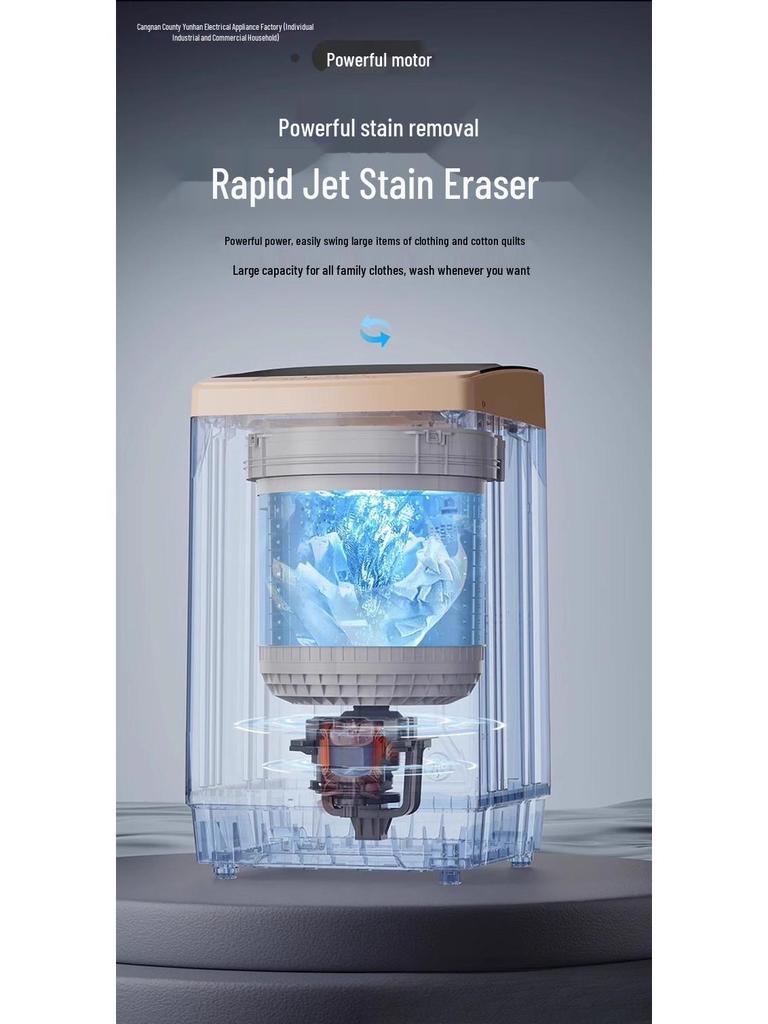 20 Fully Automatic Washing Machine, 12/15 kg Capacity, Ideal for Large Homes, Dorms, and Rental Housing with Wash and Dry Capability.