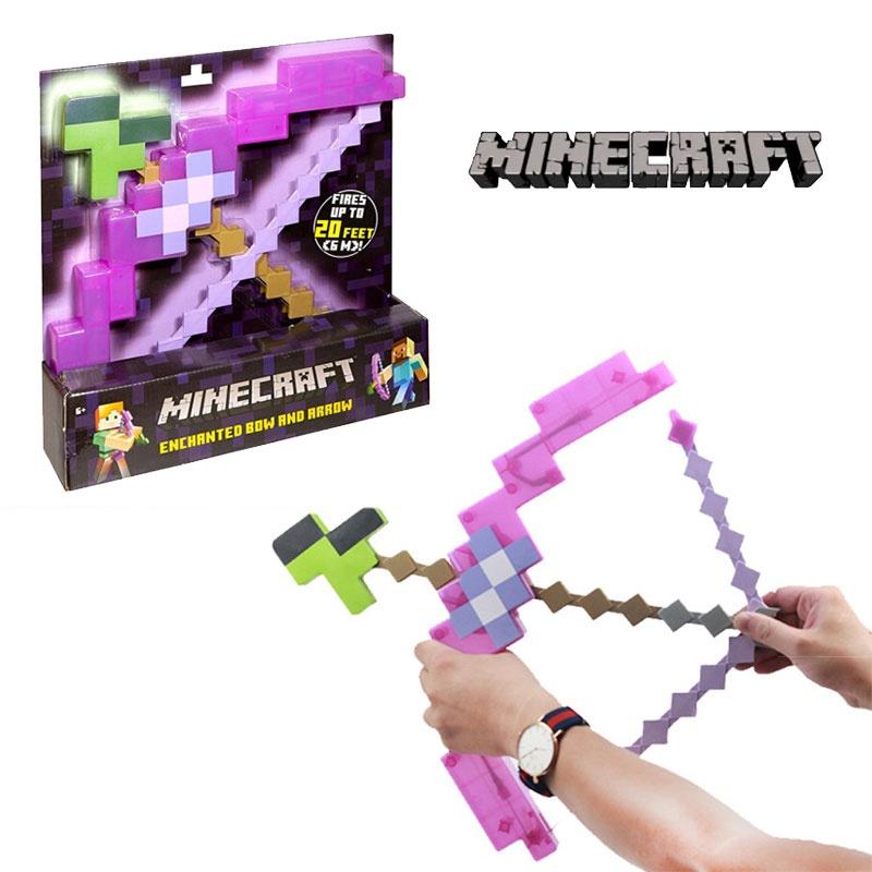 Minecraft Pink Bow And Arrow Toy For Kids Plastic Material 38*35.5cm Packaging Size