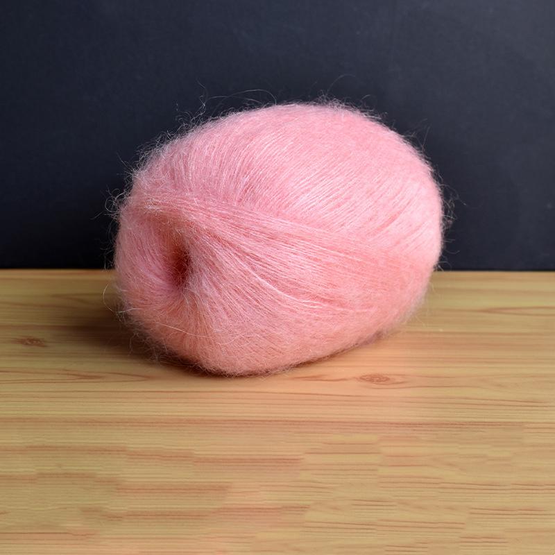 Mohair Fine Wool Yarn Knitting Sewing Thread Soft Skin-friendly Crochet for Sweater Scarf Shawl