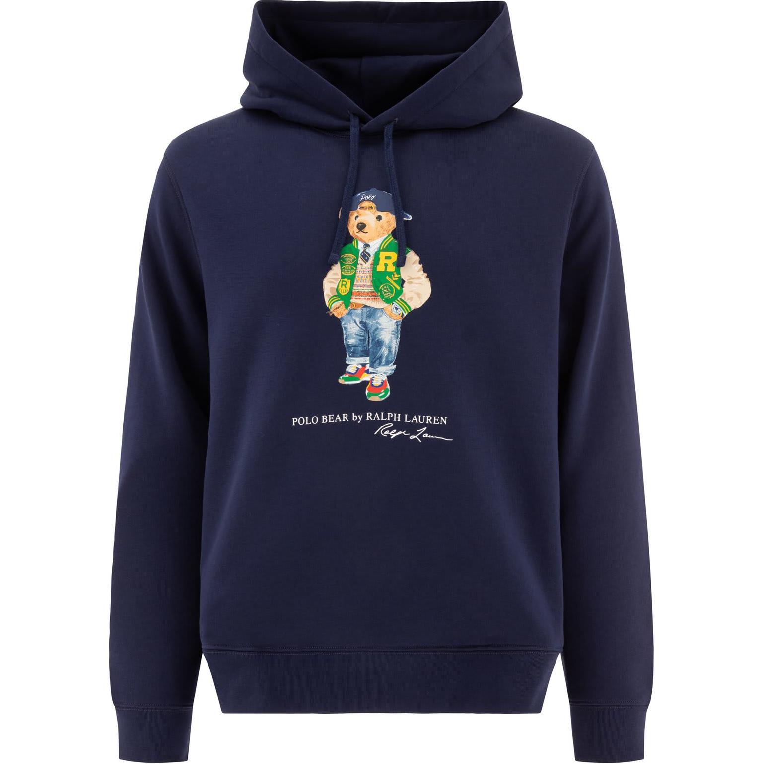 

Polo Ralph Lauren Толстовка мужская с капюшоном свободного кроя с длинными рукавами и принтом животных, темно-синяя 710951621-001 L