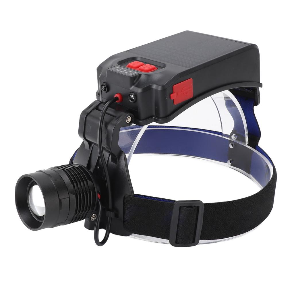 Solar  Light 2700LM Bright IPX4 Waterproof 3 Lighting Mode Rechargeable Sensor Headlamp with 90??