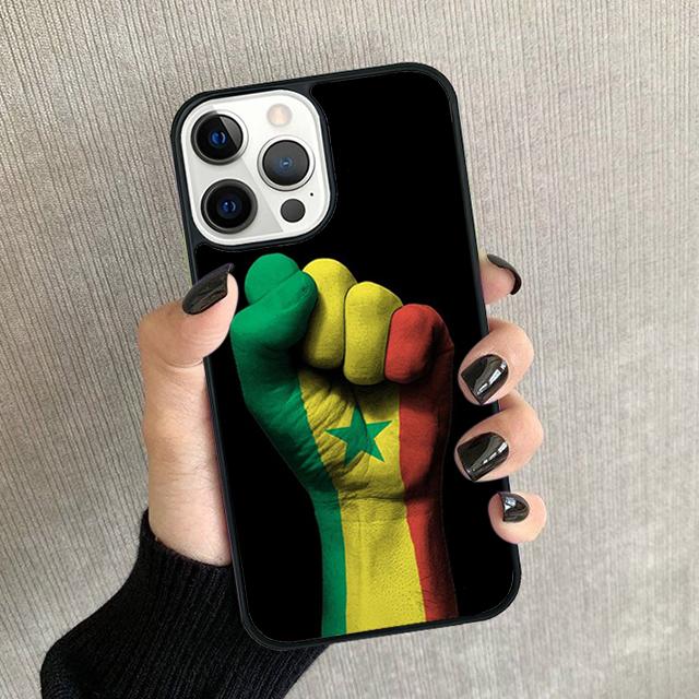 Senegal Flag Phone Case For iPhone 17 Air 16 16e 15 14 plus 11 12 13 Pro max Soft Bumper Shell Cover coque