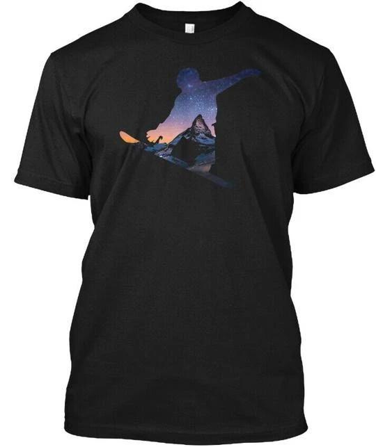 

Snowboard 100% Cotton T-shirt Mens Tees Top Made in the USA T-Shirt Tee Top Unisex 3XL