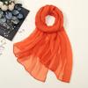 Long Chiffon Scarf Thin Female Wrap Shawls New Sunscreen Shawl  Summer