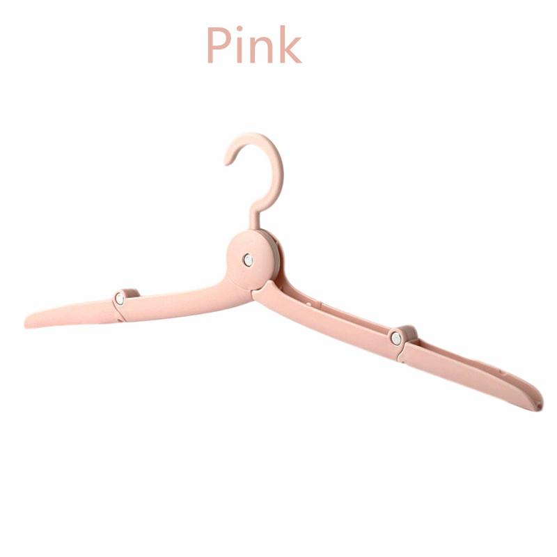 Travel Folding Clothes Hangers Mini Space Saving Clothes Drying Rack Foldable Anti-slip Drying Hangers Wardrobe Organizer