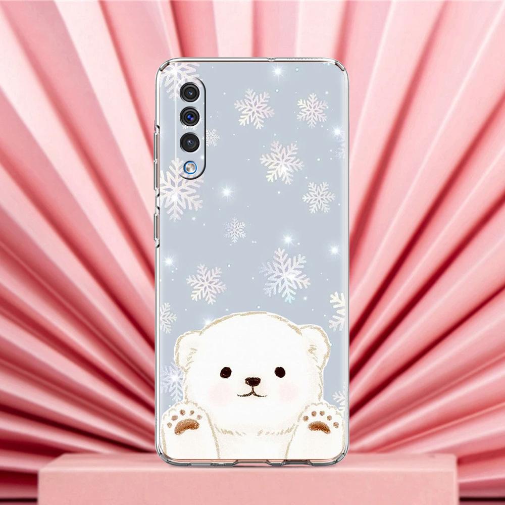 Phone Case For Samsung A56 A36 A26 A24 A16 A14 A12 A32 A50 A70 A20E A22 A40 A34 A54 A42 A52 5G A04s A06 Cover polar bear