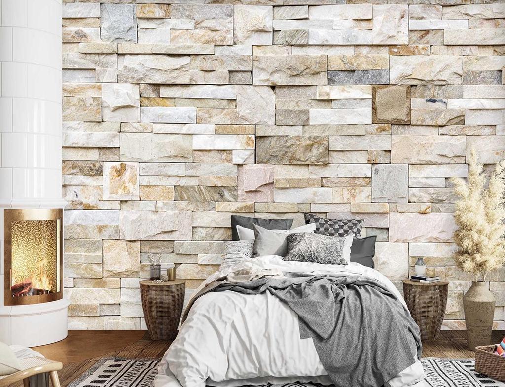 Wallpaper Stone Look Wall Sandstone Wall