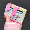 Ultra Thin Card Bag Purse Coin Pouch Casual Embroidery Sausage Dog Wallet  Women
