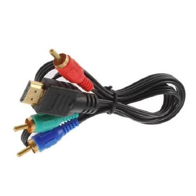 Καλώδιο προσαρμογέα βίντεο 1M HDMI σε 3 RCA Composite RGB 3RCA Μετατροπέας καλωδίου σύνδεσης για XBOX HDTV