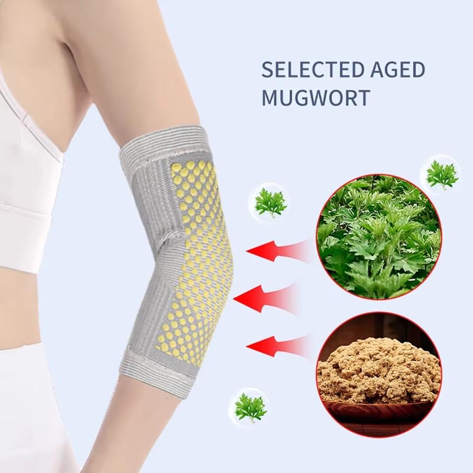 Gobygo 1Pcs High-Elastic Graphene Elbow Pads Self-Heating Moxibustion Elbow Warmer Joints Elbow Arm Pain Hot Compresses For Arms
