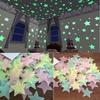 100Pcs Fluorescent Glow In The Dark Stars Wall Stickers For Rooms Decoration Livingroom Baby Bedroom Ceiling Home Decor